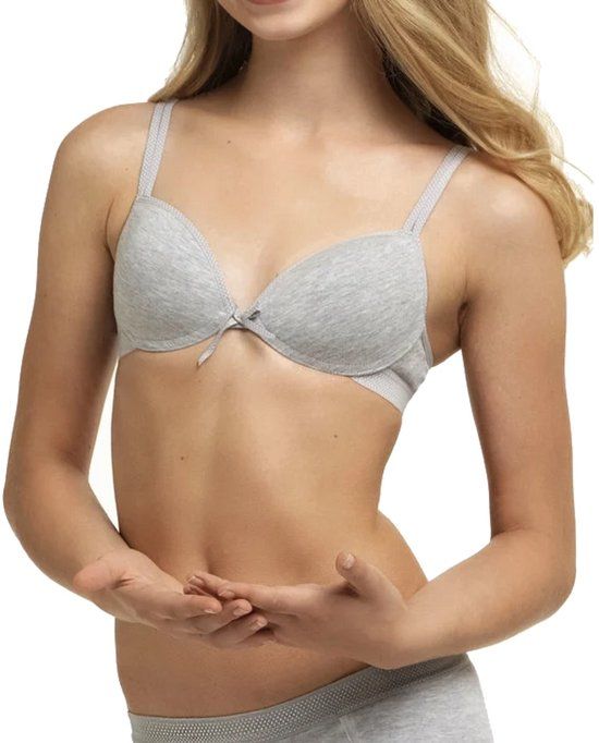 Boobs en Bloomers Boobs & Bloomers Anny meisjes bh zonder beugel - maat 75B - grijs