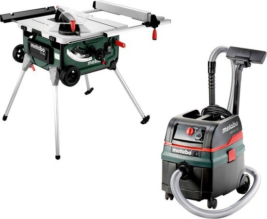 Metabo TS 254 tafelzaag op onderstel 254mm 2000W + ASR 25 L SC alleszuiger