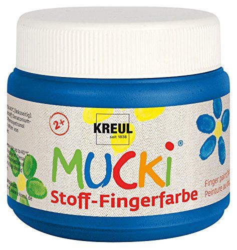 Kreul Mucki - Vingerverf - Blauw - 150 ml