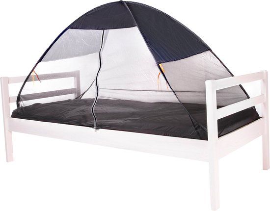 DERYAN BV Deryan Bedtent Pop Up klamboe - 200x90cm - Grijs