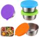 XHSBBB Saladedressingbakjes pour le transport, boîtes de conservation, boîtes de conservation réutilisables avec couvercle, boîtes de vinaigrette, boîtes de sauce à tremper étanches, 4 pièces