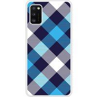 Samsung Bedrukt siliconen hoesje compatibel met Galaxy A41 Tartan Bleu