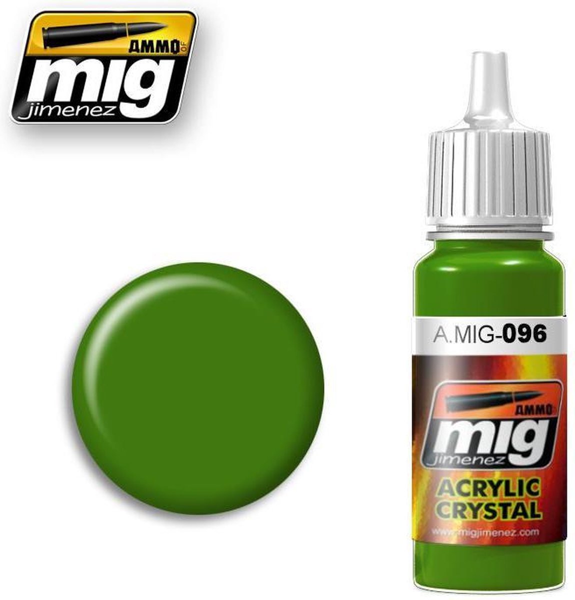 mig MIG-0096 Green Periscope (en achterlicht op) Crystal Acrylics (17 Ml), Multicolor