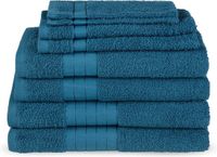 Good Morning uni handdoek effen kleur - Handdoekenset 8 - Petrol - Badstof