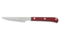 Arcos Serie tafelmes, steakmes, gekarteld lemmet van nitrum-roestvrij staal, 115 mm, greep van polyoxymethyleen, rood