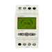 4GREEN TD Digitale tijdschakelaar voor DIN-rails, 10 W, 2 modules, virtuele weektimer met lcd-display met achtergrondverlichting, relais 16 A, automatische omschakeling van de zomertijd, wit