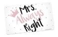 Ontbijtplankje Mrs. Always Right Ontbijtplankje