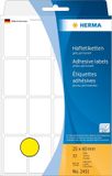 Merkloos HERMA Vielzwecketiketten geel 25x40 mm Papier mat 512 St.