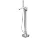 Mexen Urano baignoire sur pied, chrome