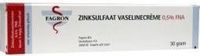 Fagron Zinc Sulphate Vaseline Cream 0.5% Fna 30g