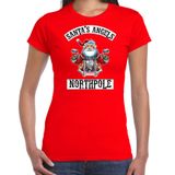 Bellatio Decorations Santas Angels Northpole Rood Kerstshirt Dames S