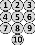 2DOBOARD Magnetische Cijfers Rond 1 t/m 10 - 5 cm - Whiteboard Magneten