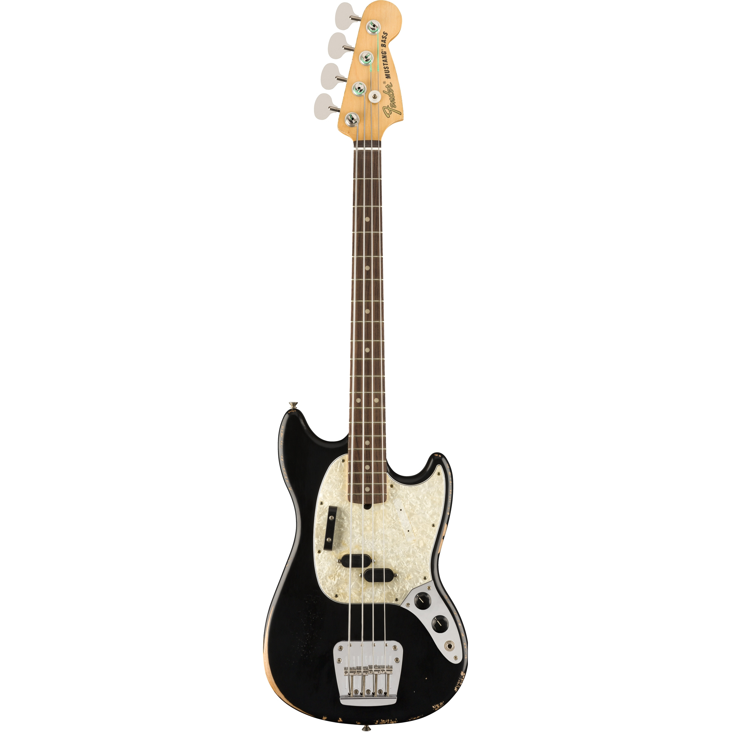 Fender Justin Meldal-Johnsen Road Worn Mustang Bass Black RW