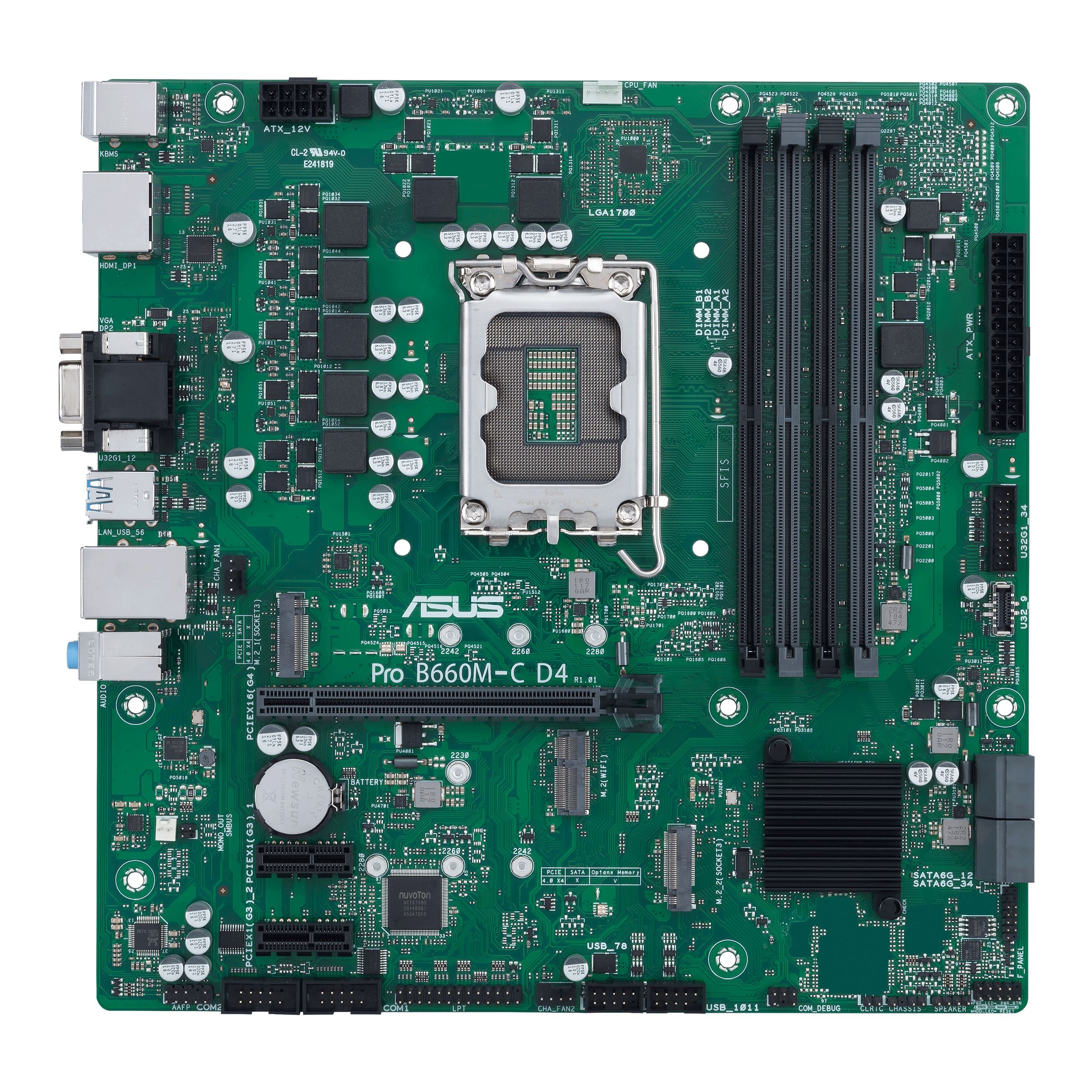 ASUS PRO B660M-C D4-CSM - Intel B660 - LGA 1700 - micro ATX