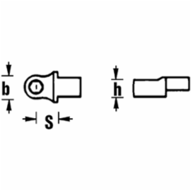 Stahlwille Insteekbithouder 1/4 9x12 - 4018754103935