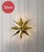 STAR TRADING Bronzen kerstster met E14 fitting - 36 cm