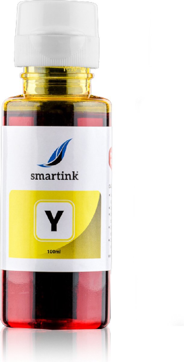 Smart ink Geschikt HP GT52 Y Geel 100 ml inktfles Huismerk
