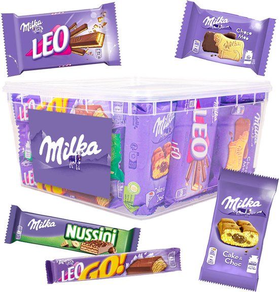Milka Maandpakket - Koekjes met Chocolade - 28 stuks - 1031g
