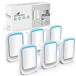 Purificateur d'air avec ionisation, 6 pièces, ions négatifs, blanc