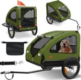 KESSER® remorque de vélo pour chien jusqu'à 45 kg 2-en-1 remorque pour chien - kaki