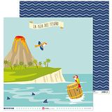 Anita y su mundo Layout-eiland van papier, meerkleurig, 30,5 x 30,5 cm, 5 stuks