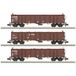 MiniTrix 18288 N – Set van 3 wagons à plateau haut Eanos de la VTG
