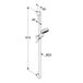 Kludi Dive - Set douchekop, douchestang en doucheslang, chroom 6891005-00