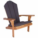 vidaXL Adirondack Tuinstoel Naturel Massief Teakhout