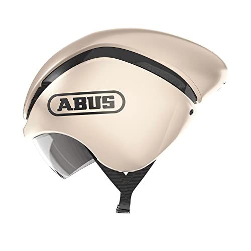 Abus Gamechanger TT Tijdrijhelm, aerodynamische fietshelm met optimale ventilatie-eigenschappen voor dames en heren, goud, maat S