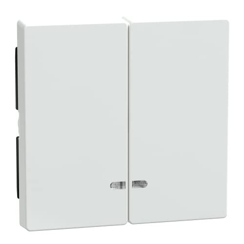 Merten MEG3420-0325 dubbele wip met controlevenster, actief wit glanzend, systeem M