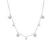 Lucardi Dames Grace Ketting - Staal - Ketting - Cadeau - 47 cm - Zilverkleurig