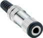 Lumberg 1522 03 Jackplug 3.5 mm Bus, droit Nombre de pôles: 2 Mono Argent 1 pièce(s)