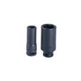 KING TONY 343521M Chrome Molybdeen Legering Staal 3/8\" Drive 6 Point Metrisch Diepe Impact Socket, 65 mm lengte, 21 mm Maat, Pack van 6