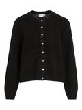 VILA VILORY O-NECK L/S KNIT CARDIGAN-NOOS Dames Cardigans Zwart Beauty S