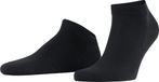 FALKE ClimaWool kort eenkleurig wol lyocell sneakersokken enkelsokken heren zwart - maat 39-40