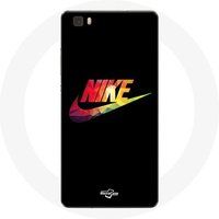 Nike Etui voor Huawei P8 Lite Zwarte Achtergrond Maniacase