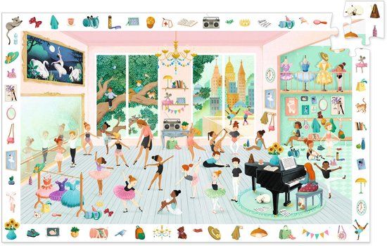 Djeco Puzzel - 100 stukjes - Dansschool voor kinderen