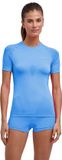 FALKE Warm Shortsleeved Shirt Dames Blauw - Maat XL