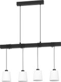 EGLO Townshend 8 Hanglamp - E27 - 90 cm - Zwart|Wit