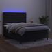 Maison Exclusive - Boxspringbed met matras en LED-verlichting, noir, 140x190 cm, velours