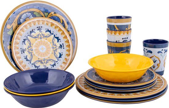 Bo-Camp Servies Sicilian 16 Stuks