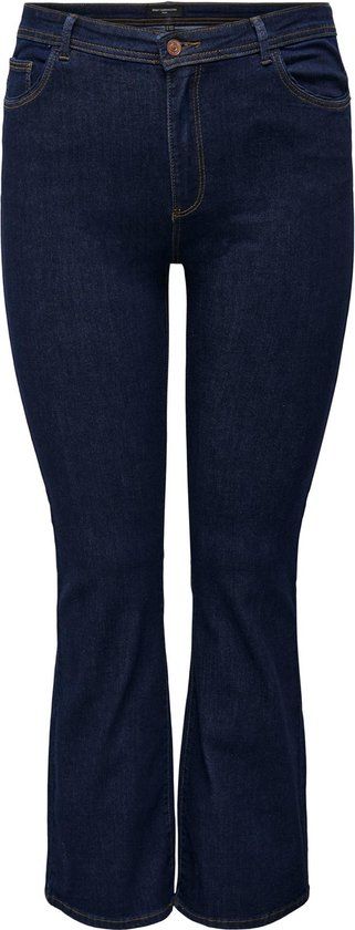ONLY CARMAKOMA CARSALLY HW FLARED JEANS - Dark Blue Denim - Women's Size 42/32