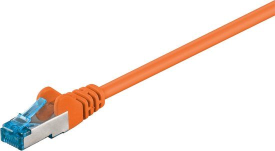 Good Connections S/FTP CAT6a 10 Gigabit netwerkkabel / oranje - LSZH - 1 meter