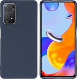 iMoshion Hoesje Xiaomi Redmi Note 11 Pro - Color Backcover - Donkerblauw