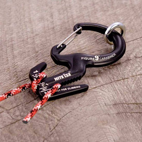 Nite Ize Figure 9 Carabiner Rope Tightener - Large - Black