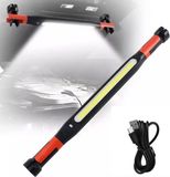 Merkloos Magnetische Onderhoudslamp - COB Oplaadbare LED Werkbalk voor Auto Onderhoud - Ultra Helder Magnetisch Licht met Haak - Geschikt voor Garage en Mechanica - Rood