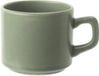 Cosy & Trendy TOWER GREEN Koffietas 18cl Aardewerk Groen - 6 Stuks