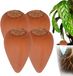 Merkloos Relaxdays Terracotta kegels - 350 ml - 4 stuks