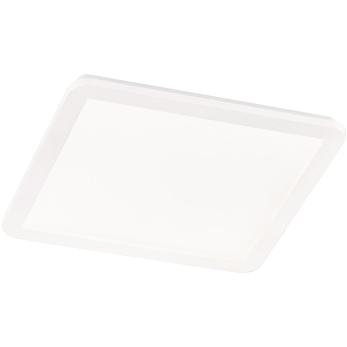 BES LED LED Plafondlamp - Trion Camy - Opbouw Vierkant 24W - Spatwaterdicht IP44 - Dimbaar - Warm Wit 3000K - Mat Wit