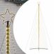 vidaXL Sapin de Noël LED 789 LED blanc chaud 476 cm